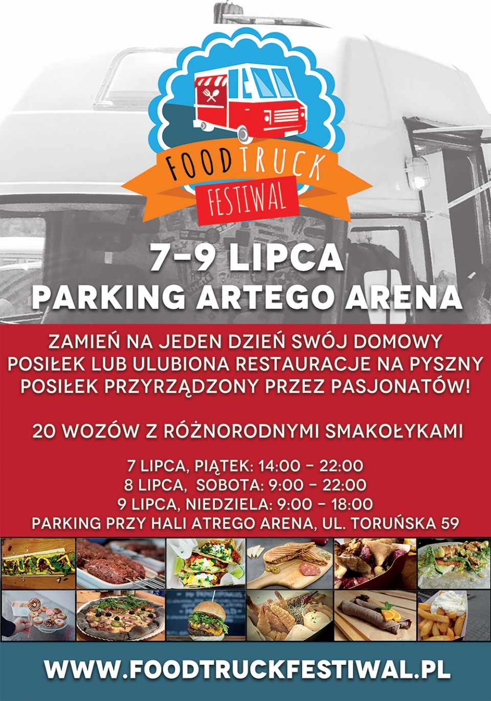 3. edycja festiwalu Food Truck odbędzie się w Bydgoszczy w ramach "Enea Bydgoszcz Triathlon". Grafika: nadesłane