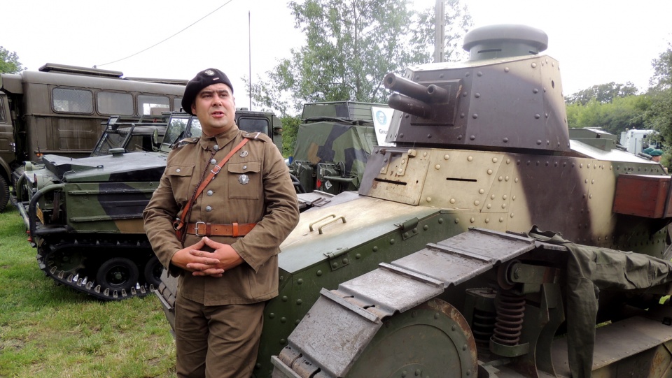 Najciekawszym eksponatem jest wierna replika czołgi FT Renault 17 używanego przez Polaków w wojnie polsko-bolszewickiej 1920 r. Fot. Marek Ledwosiński