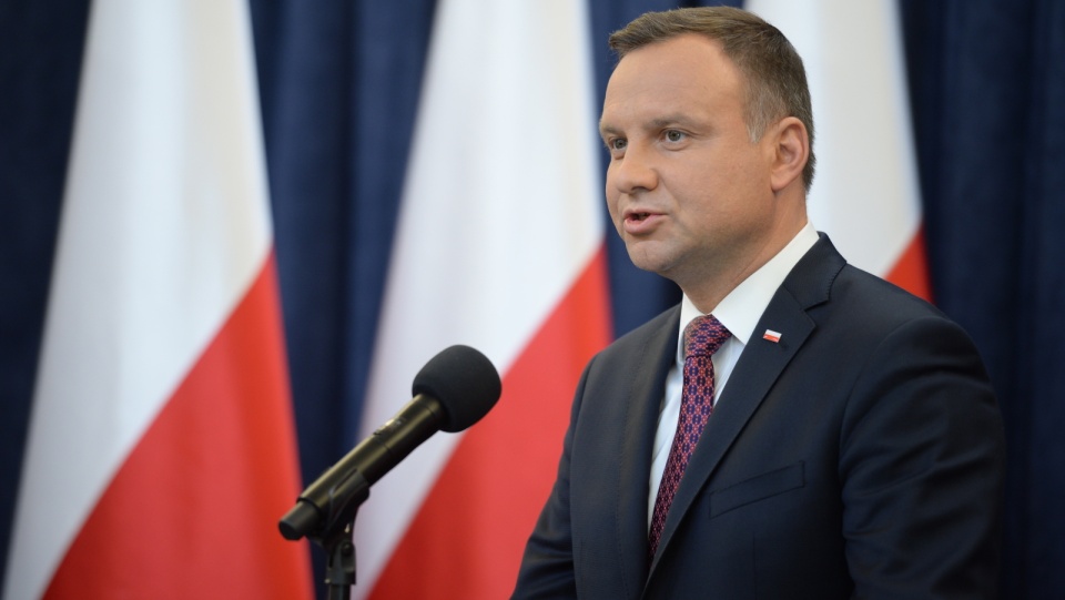 Prezydent RP Andrzej Duda podczas oświadczenia wygłoszonego w Pałacu Prezydenckim w Warszawie. Fot. PAP/Jacek Turczyk