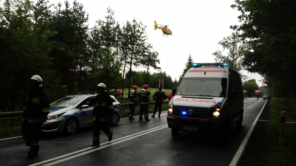 W miejscowości Niewierz w powiecie brodnickim zderzyły się dwa samochody osobowe. Fot. Policja