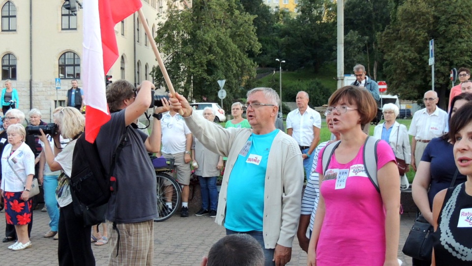 Padły również słowa oskarżenia o osłabianie pozycji Polski na arenie międzynarodowej. Fot. Damian Klich