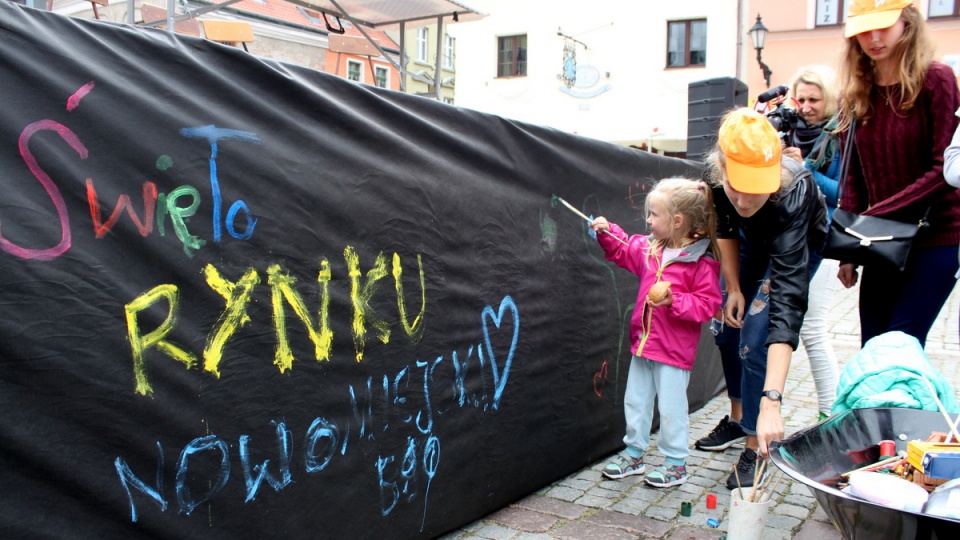 W samym centrum miasta zorganizowano warsztaty parkour, graffiti, i rap/bitbox. Fot. Monika Kaczyńska