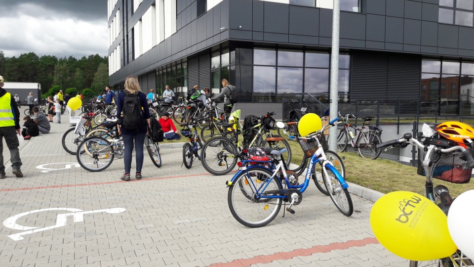 Rowerzyści odkrywali dziś Bydgoski Park Przemysłowo-Technologiczny. Fot. Tatiana Adonis