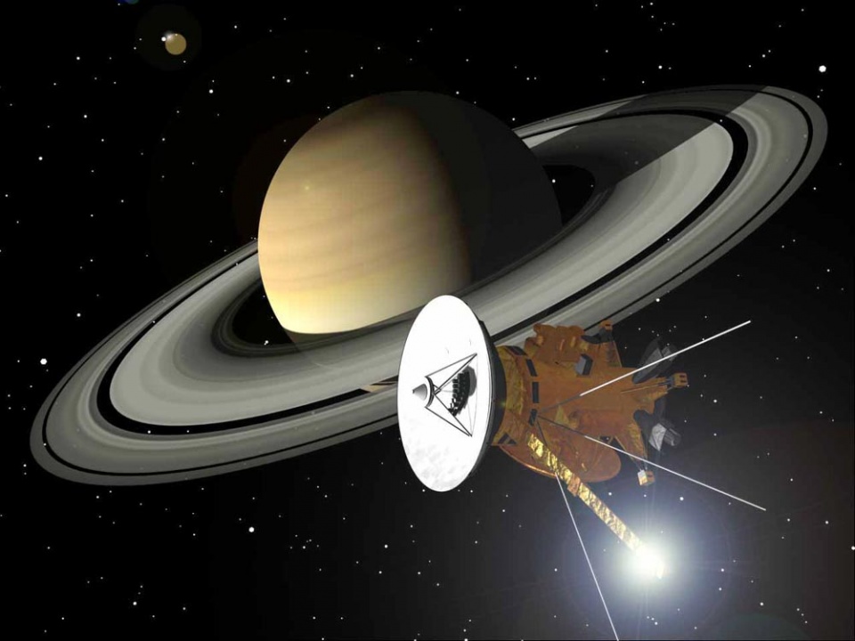 15 września ok. południa próbnik spali się w atmosferze Saturna niczym meteor na ziemskim niebie. Fot. Cassini NASA © NASA / JPL