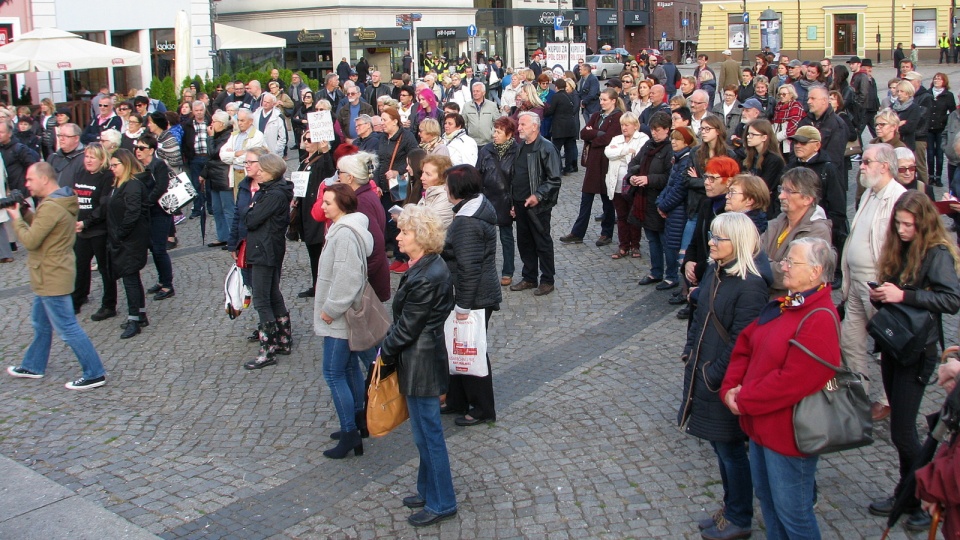 Czarny protest w Bydgoszczy. Fot. Robert Erdmann