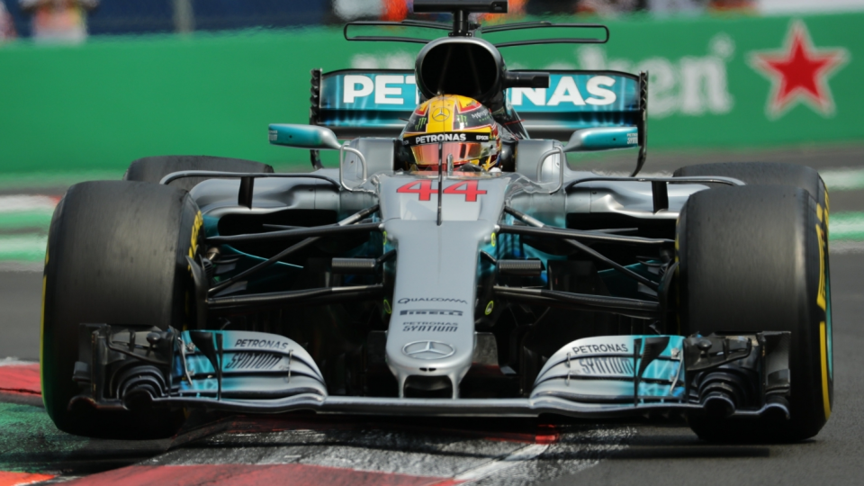 Na zdjęciu Lewis Hamilton podczas wyścigu Formuły 1 o Grand Prix Meksyku 2017. Fot. PAP/EPA/Jose Mendez