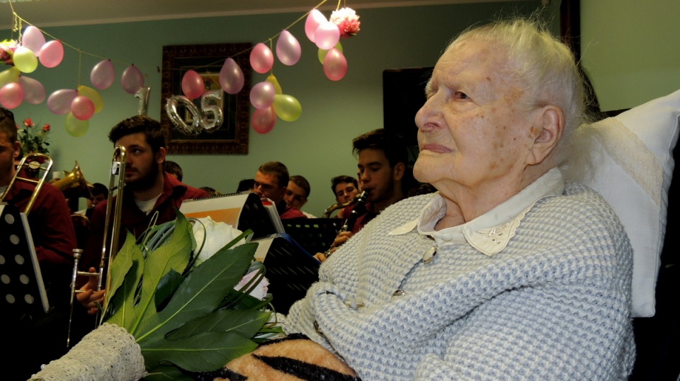 Józefa Guzińska obchodzi 105. urodziny, wciąż jest uśmiechnięta i nie narzeka na zdrowie. Fot. Michał Zaręba