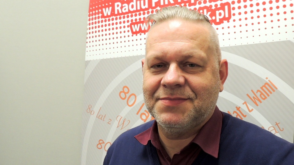 Jacek Warczygłowa gościem "Rozmowy dnia" w Polskim Radiu PiK. Fot. Michał Zaręba