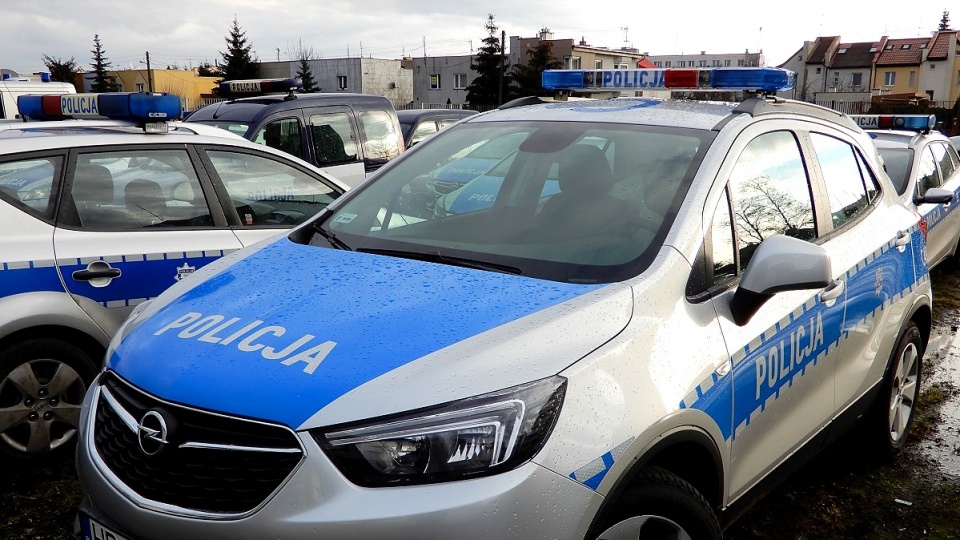 Włocławscy policjanci otrzymali pięć nowych oznakowanych radiowozów marki Opel. Fot. KMP we Włocławku
