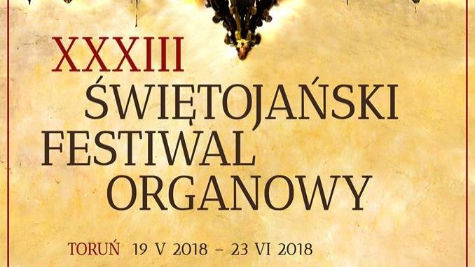 Świętojański Festiwal Organowy w Toruniu potrwa do 23 czerwca. Fragment plakatu