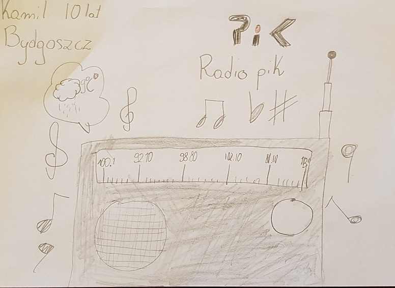 1. miejsce w konkursie "Jak widzę radio", Kamil - lat 10 z Bydgoszczy