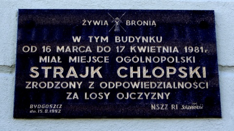 W 37. rocznicę strajku chłopskiego w Bydgoszczy. Fot. Henryk Żyłkowski