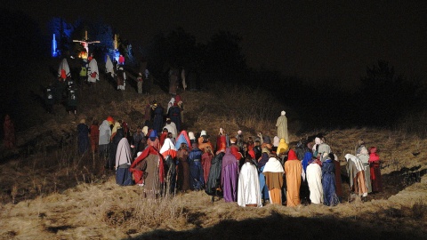 Misterium Męki Pańskiej w Bydgoszczy - ostatnie przygotowania. Fot. nadesłane