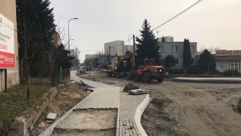 Sytuacja na budowie przedłużenia Trasy Uniwersyteckiej w Bydgoszczy. Stan na koniec marca. Fot. Tomasz Kaźmierski