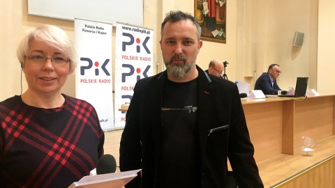 Maciej Glamowski popierany przez Koalicję Obywatelską oraz Andrzej Guzowski popierany przez PiS zmierzyli się w II turze wyborów prezydenckich w Grudziądzu. Fot. Krysian Makowski