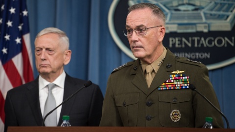 Gen. Dunford ogłosił zakończenie pierwszej fali nalotów w Syrii