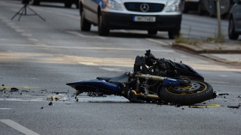 Wypadek z udziałem motocyklisty w Szubinie