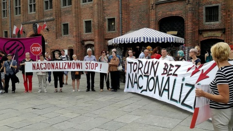 Demonstracja antyfaszystowska w Toruniu
