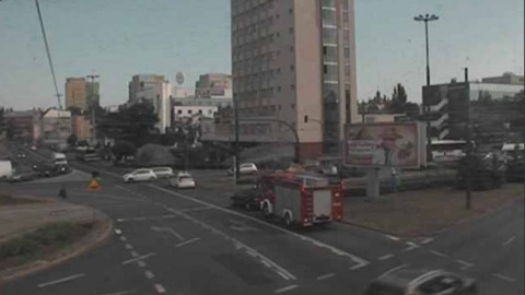 Wypadek na rondzie Jagiellonów w Bydgoszczy