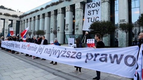 Przed Sądem Najwyższym protest przeciwników zmian w sądownictwie