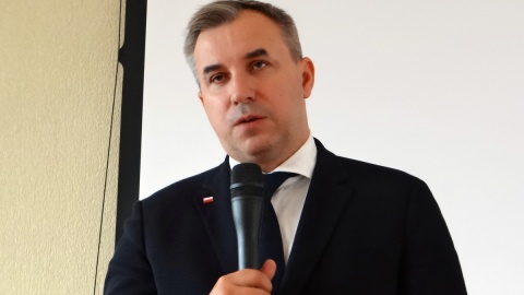 Dziennikarz śledczy Wojciech Sumliński na spotkaniu w bydgoskim Fordonie