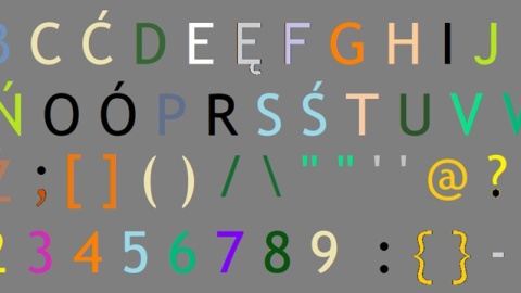 Dla Pauliny Kosobuckiej każdy znak w alfabecie może posiadać inną barwę. Grafika: nadesłane