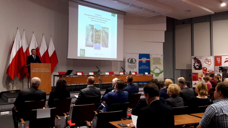 W sprawie programów proekologicznych, w Urzędzie Wojewódzkim w Bydgoszczy odbyło się spotkanie z samorządowcami. Fot. Tatiana Adonis