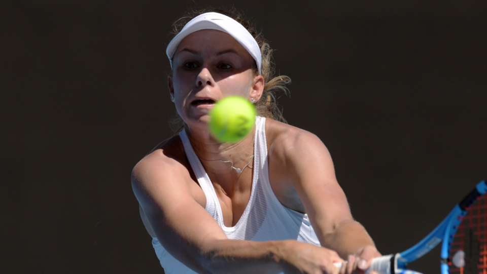 Na zdjęciu Magda Linette podczas meczu 3. rundy Australian Open 2018. Fot. PAP/EPA/TRACEY NEARMY