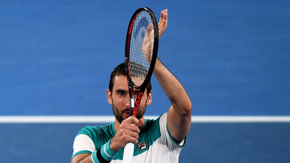 Na zdjęciu Marin Cilic, finalista Australian Open 2018. Fot. PAP/EPA/JOE CASTRO