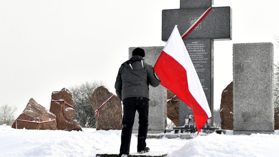Obchody 74. rocznicy mordu mieszkańców polskiej miejscowości Huta Pieniacka na Ukrainie. Fot. PAP/Darek Delmanowicz