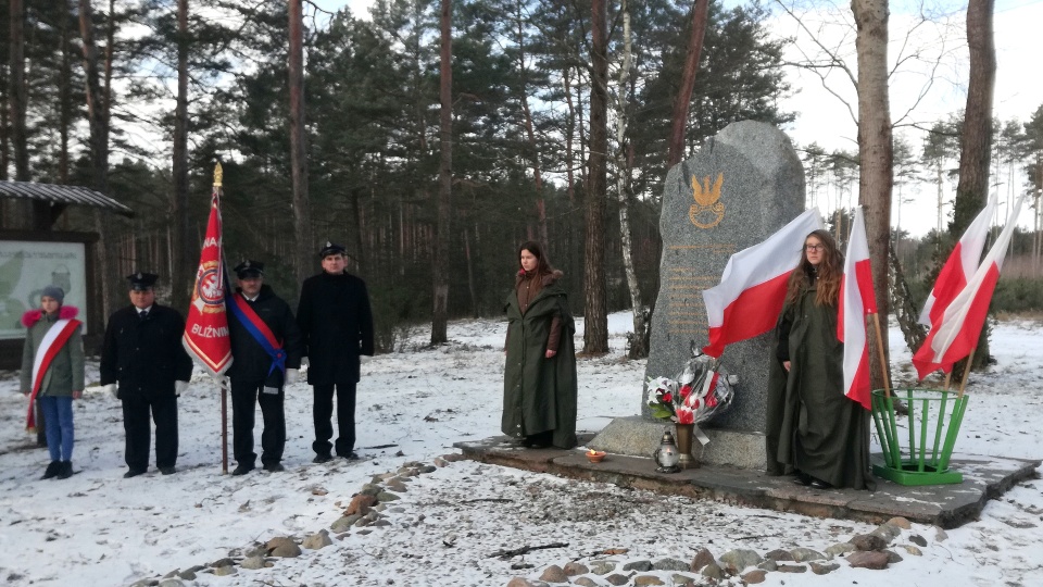 W tym miejscu partyzanci z Jankiem Sikorskim ps. Wilk, stoczyli krwawą bitwę z uzbrojonym oddziałem UB. Fot. Marcin Doliński