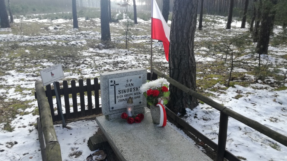W tym miejscu partyzanci z Jankiem Sikorskim ps. Wilk, stoczyli krwawą bitwę z uzbrojonym oddziałem UB. Fot. Marcin Doliński
