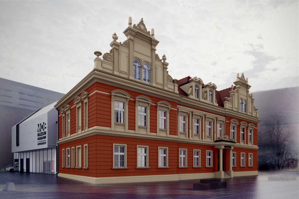 Tak wyglądać będzie budynek siedziby Muzeum Okręgowego przy ul. Gdańskiej 4 w Bydgoszczy. Fot. Projekt polega na przeprowadzeniu kompleksowego remontu konserwatorskiego oraz niezbędnej rozbudowy zabytkowego budynku przy ul. Gdańskiej 4 w Bydgoszczy. Fot. muzeum.bydgoszcz.pl