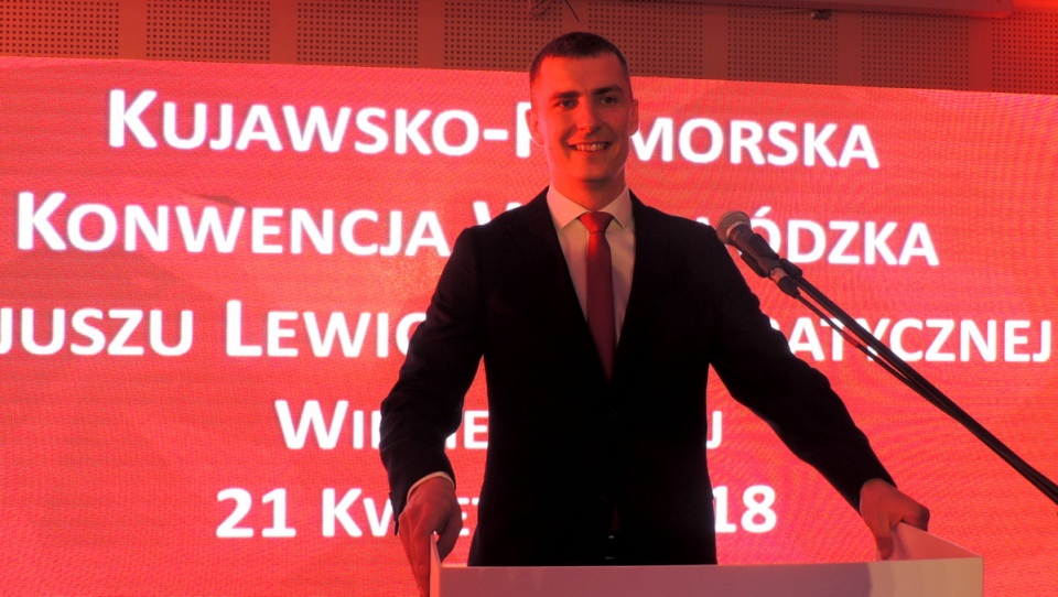 Wyborcze hasło Krzysztofa Kukuckiego, kandydata SLD na prezydenta miasta, to "Lepszy Włocławek". Fot. Marek Ledwosiński