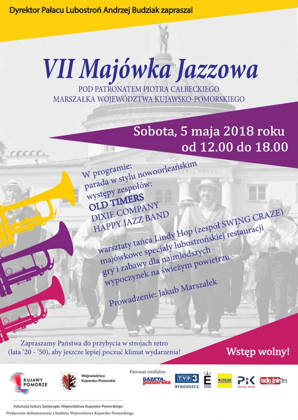 Plakat VII Majówki Jazzowej w Lubostroniu