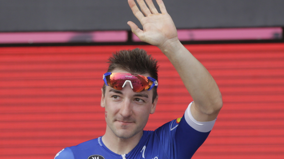 Na zdjęciu Elia Viviani, triumfator 2. etapu Giro d
