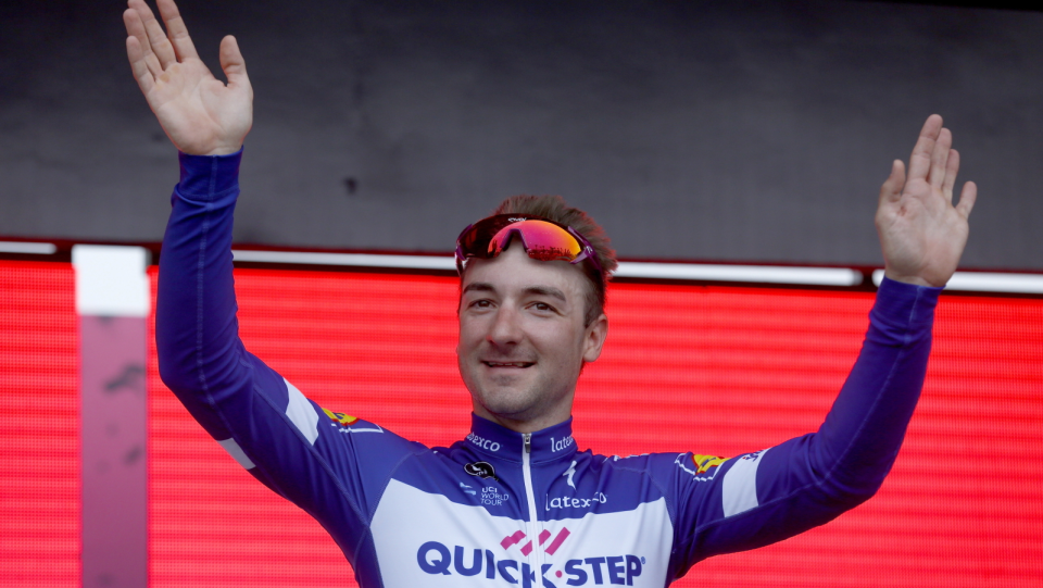 Na zdjęciu Elia Viviani, triumfator 3. etapu Giro d