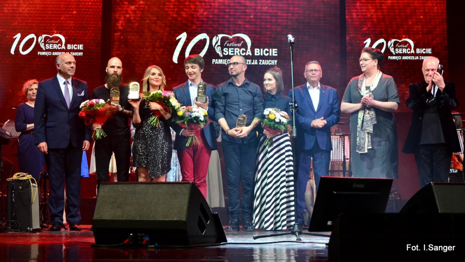 Laureaci 10. Festiwalu Pamięci Andrzeja Zauchy "Serca Bicie" w Bydgoszczy.