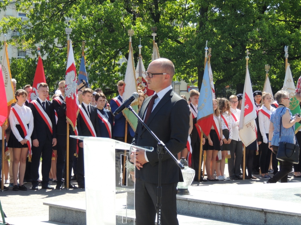 Uroczystości z okazji 73. rocznicy zakończenia II wojny światowej we Włocławku/fot. Marek Ledwosiński