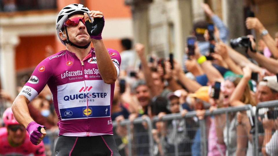 Na zdjęciu Elia Viviani, triumfator 13. etapu Giro d