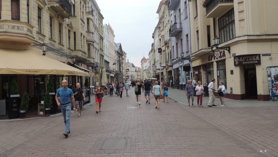 Ulica Szeroka - główny trakt toruńskiej Starówki. Fot. Archiwum