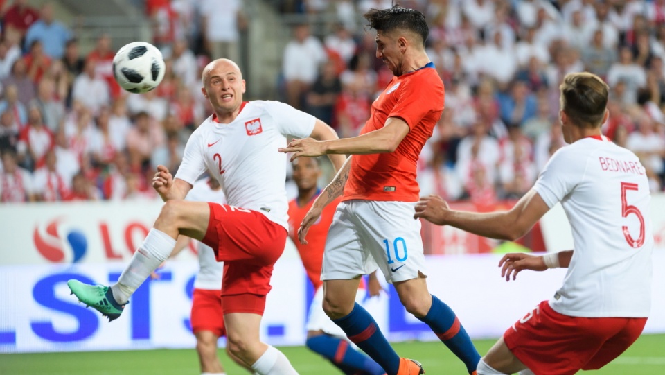 Zdjęcie z towarzyskiego meczu Polska kontra Chile (2:2) w Poznaniu. Fot. PAP/Jakub Kaczmarczyk