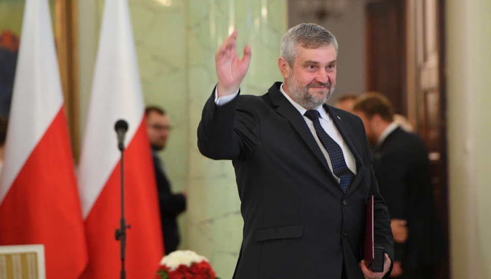 Jan Krzysztof Ardanowski w Pałacu Prezydenckim podczas uroczystości powołania go na stanowisko ministra rolnictwa i rozwoju wsi. Fot. PAP/Radek Pietruszka