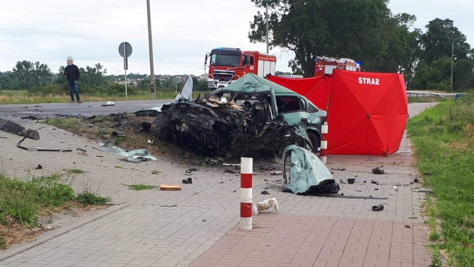 Wypadek w Nakle/fot. Materiały policji