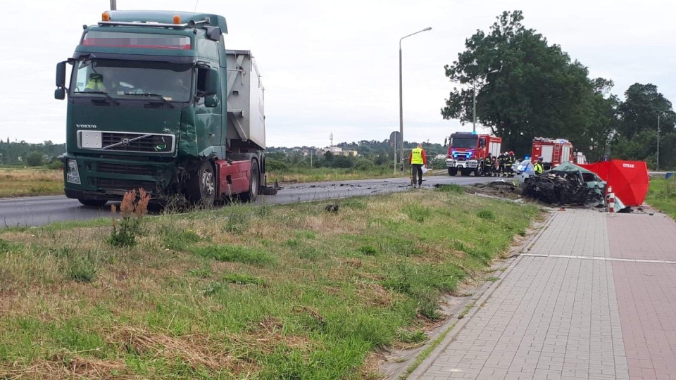 Wypadek w Nakle/fot. Materiały policji