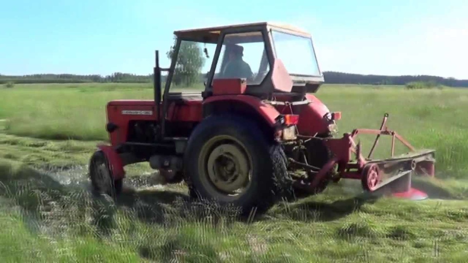 Leżący w wysokiej trawie mężczyzna został zraniony kosiarką dyskową. Fot. Google