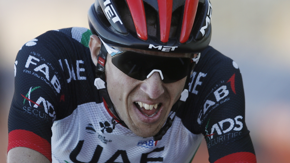 Na zdjęciu Daniel Martin, triumfator 6. etapu Tour de France 2018. Fot. PAP/EPA/YOAN VALAT