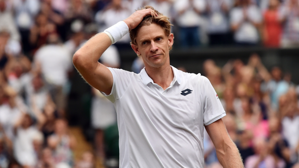 Na zdjęciu Kevin Anderson, finalista Wimbledonu 2018. Fot. PAP/EPA/GLYN KIRK