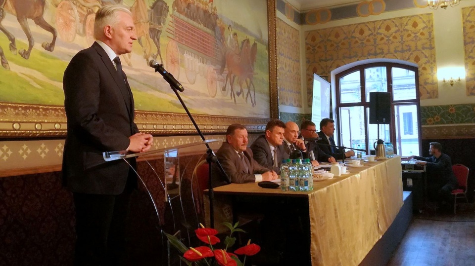 Jarosław Gowin wziął udział w uroczystej sesji Rady Miasta Włocławka poświęconej rewitalizacji miasta. Fot. Michał Zaręba