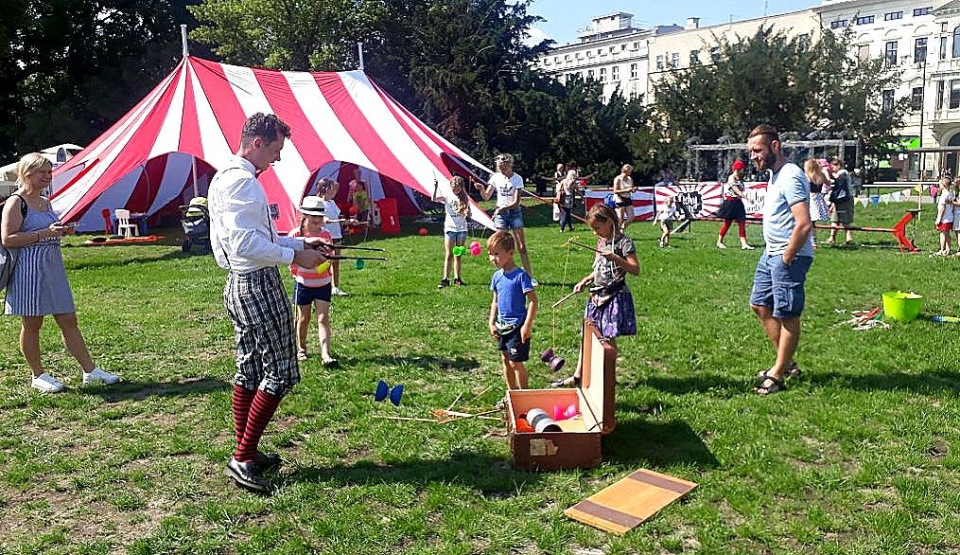 Z atrakcji festiwalowych skorzystać można w amfiteatrze przy ul. Mostowej oraz na Placu Teatralnym w Bydgoszczy. Fot. Kamila Zroślak